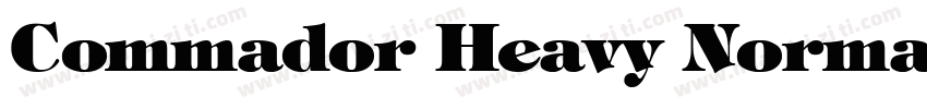 Commador Heavy Normal字体转换